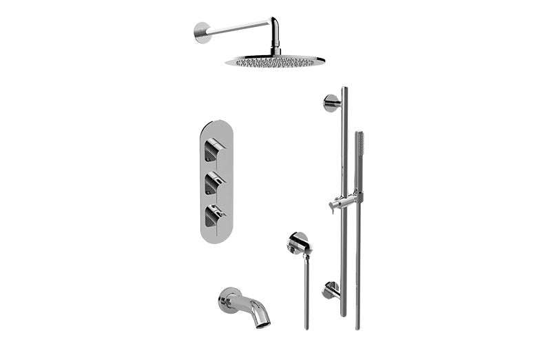 Graff GL3.612WV-LM42E0-T M-Series Full Thermostatic Shower System - Trim Only
