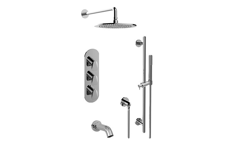 Graff GL3.612WV-LM59E0 M-Series Full Thermostatic Shower System - Rough and Trim