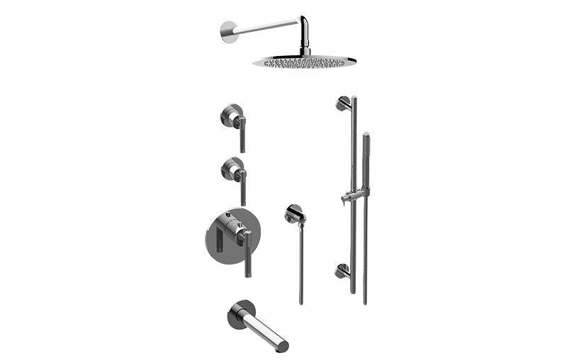 Graff GL3.J42ST-LM57E0-T M-Series Thermostatic Shower System Tub and Shower with Handshower - Trim Only