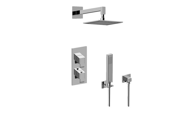 Graff GM2.022WD-LM38E0-T M-Series Thermostatic Shower System - Shower with Handshower - Trim Only