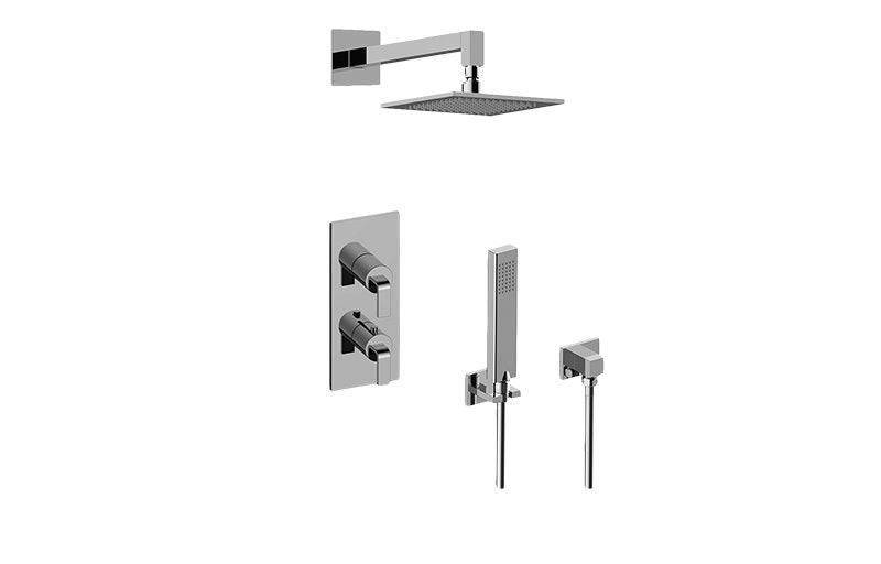 Graff GM2.022WD-LM40E0 M-Series Thermostatic Shower System - Shower with Handshower - Rough and Trim