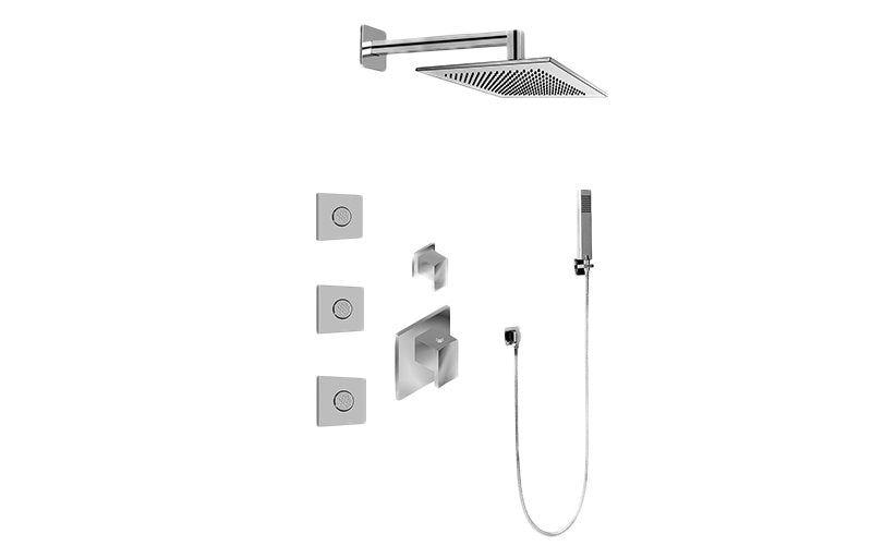 Graff GM2.122SG-C14E0-T M-Series Full Thermostatic Shower System with Diverter Valve - Trim Only