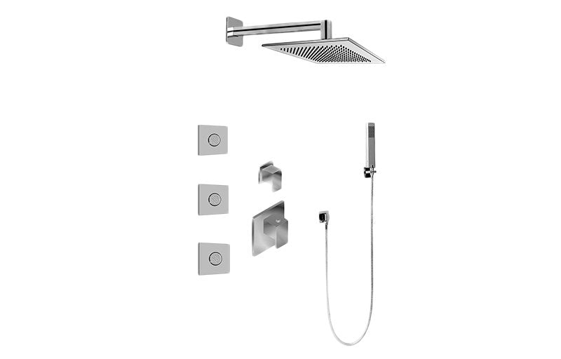 Graff GM2.122SG-LM31E0 M-Series Full Thermostatic Shower System with Diverter Valve - Rough and Trim
