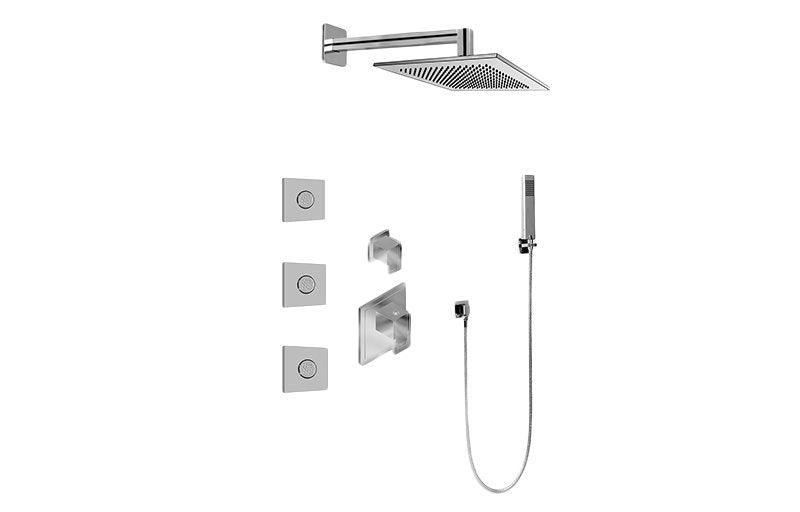 Graff GM2.122SG-LM38E0 M-Series Full Thermostatic Shower System with Diverter Valve - Rough and Trim