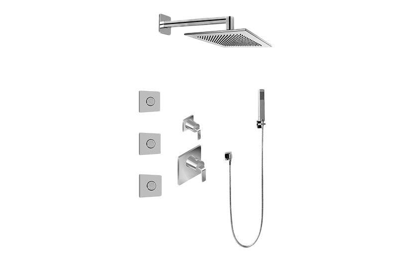 Graff GM2.122SG-LM40E0 M-Series Full Thermostatic Shower System with Diverter Valve - Rough and Trim