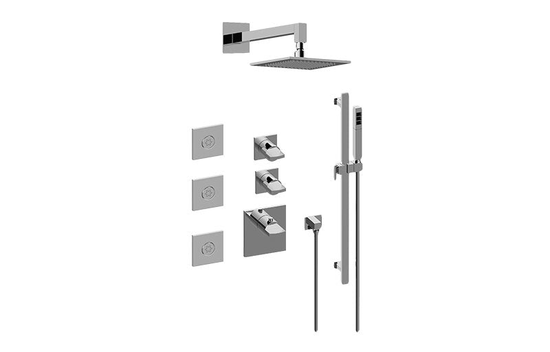 Graff GM3.112SH-C14E0-T M-Series Full Thermostatic Shower System - Trim Only
