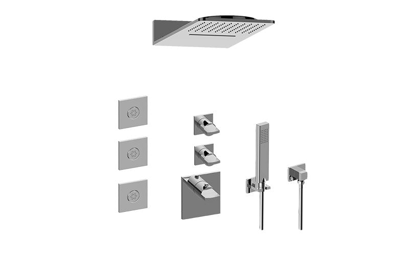 Graff GM3.123SE-C14E0 Full Square Thermostatic Shower System