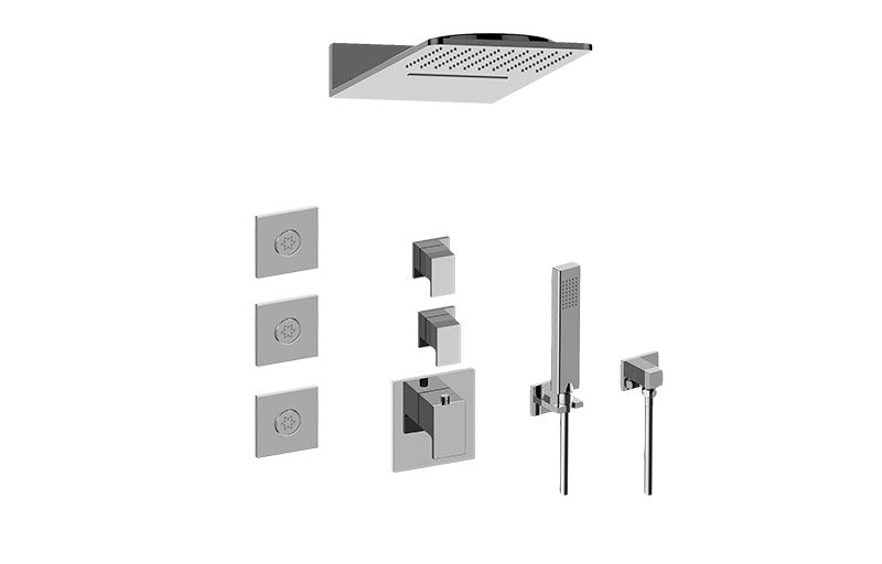 Graff GM3.123SE-LM31E0 Full Square Thermostatic Shower System