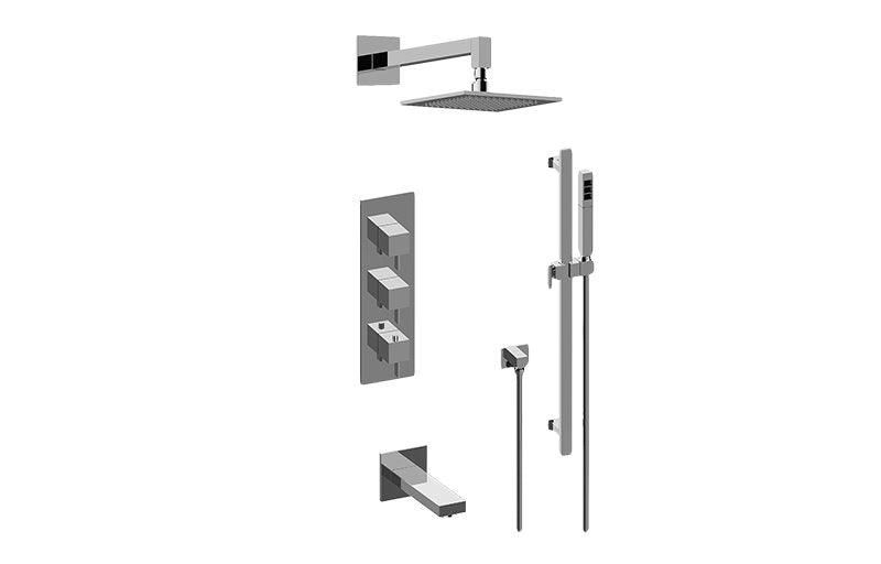 Graff GM3.612WT-LM39E0 M-Series Full Thermostatic Shower System - Rough and Trim