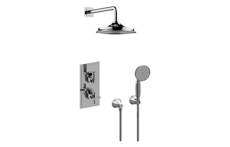Graff GP2.022WD-1C1L M-Series Thermostatic Shower System Shower with Handshower - Rough and Trim