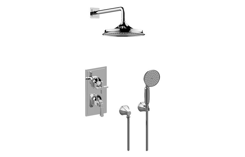 Graff GP2.022WD-1L1C M-Series Thermostatic Shower System Shower with Handshower - Rough and Trim