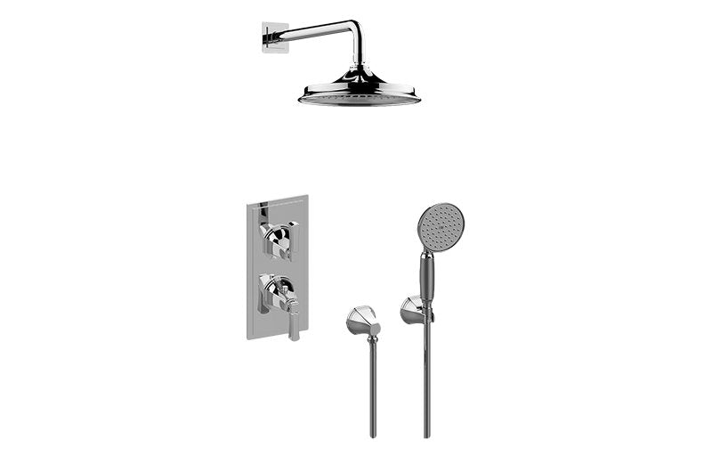 Graff GP2.022WD-LM47E0 M-Series Thermostatic Shower System Shower with Handshower - Rough and Trim