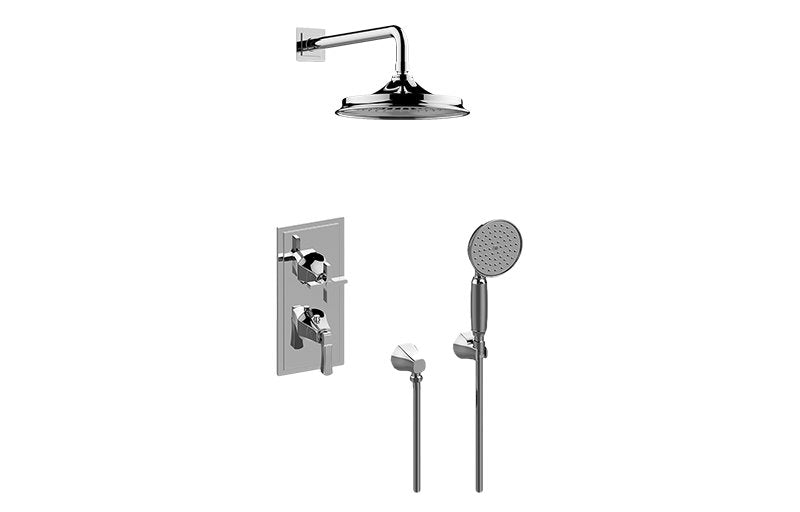 Graff GR2.022WD-1L1C-T M-Series Thermostatic Shower System - Shower with Handshower - Trim Only
