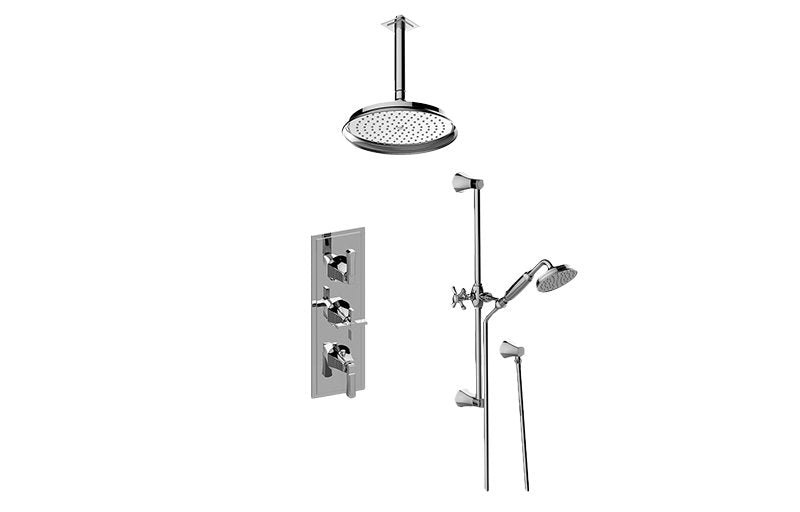 Graff GR3.011WB-2L1C M-Series Thermostatic Shower System - Shower with Handshower - Rough and Trim