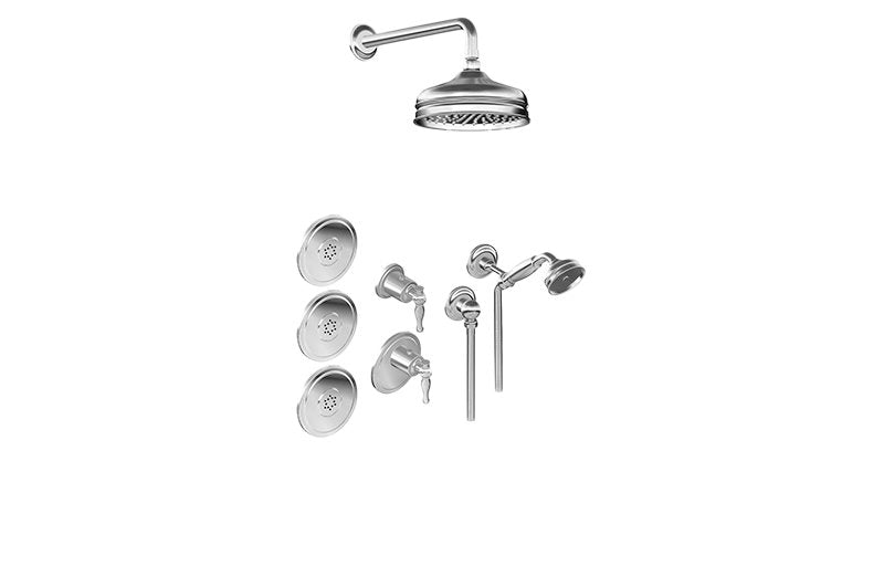 Graff GS2.122SG-LM22E0-T M-Series Full Thermostatic Shower System - Trim Only