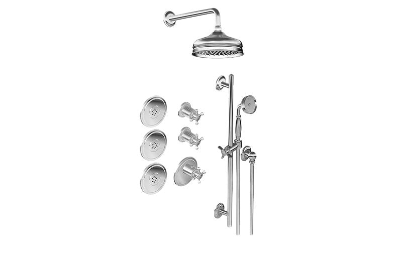 Graff GS3.112SH-C2E0-T M-Series Full Thermostatic Shower System - Trim Only