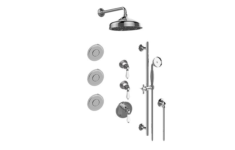 Graff GS3.112SH-LC1E0-T M-Series Full Thermostatic Shower System - Trim Only