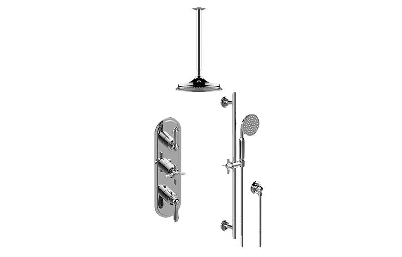 Graff GT3.011WB-ALM48C16 M-Series Thermostatic Shower System - Shower with Handshower - Rough and Trim