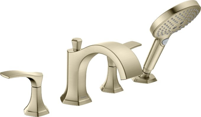 HANSGROHE LOCARNO 4-HOLE ROMAN TUB SET TRIM WITH 1.75 GPM HANDSHOWER