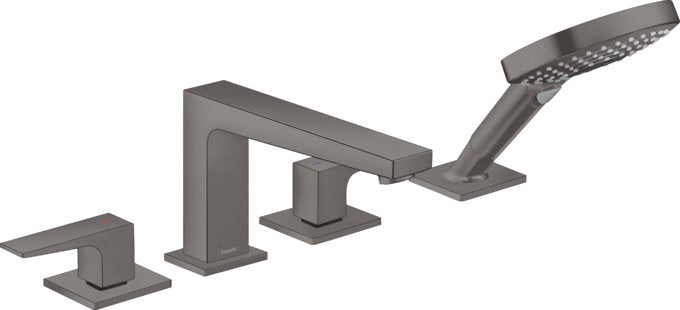 HANSGROHE METROPOL 4-HOLE ROMAN TUB SET TRIM WITH LEVER HANDLES