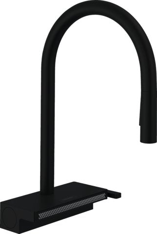 HANSGROHE AQUNO SELECT PULL-DOWN KITCHEN FAUCET WITH SATINFLOW SPRAY
