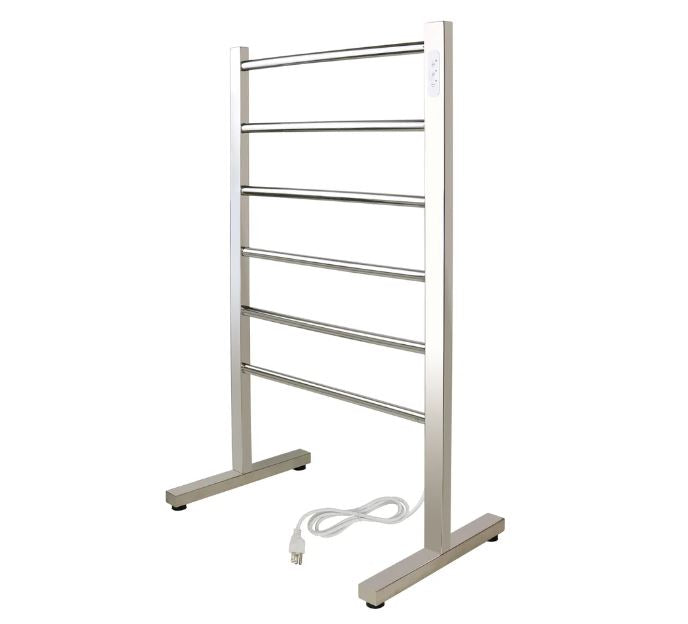 WarmlyYours Ibiza Freestanding Towel Warmer Plug-in 6 Bars