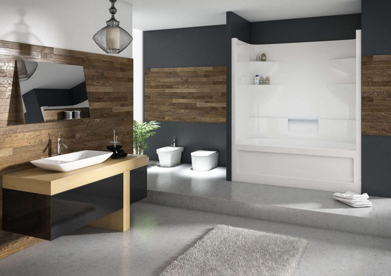 MIROLIN BA5L1 WHITE BELAIRE TUB SHOWER