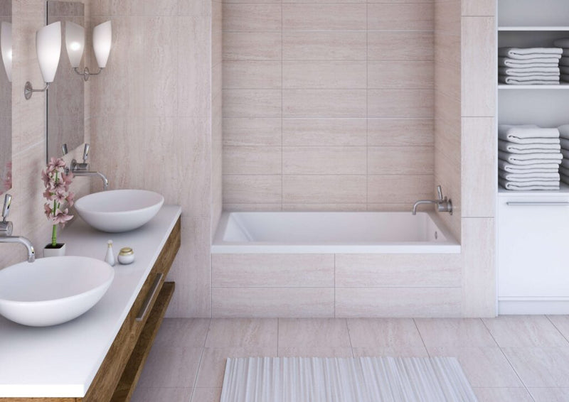 MIROLIN BO63R0001 AURA ALCOVE BATH - 2" FLANGE