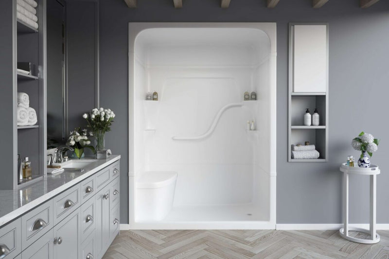 MIROLIN FS5R1 WHITE FL MADISON 5 SHOWER WHITE BARS