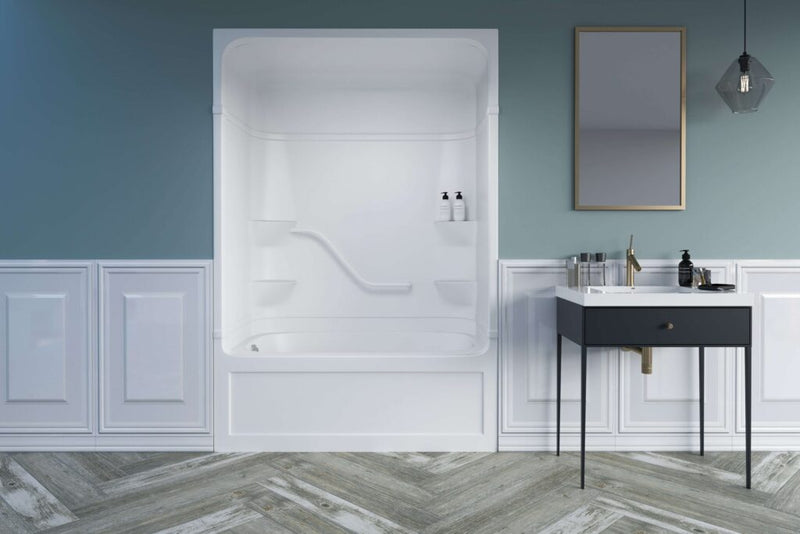 MIROLIN PT523R1 WHITE PARKER 20 MULTI TUB SHOWER