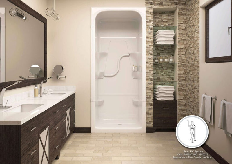 MIROLIN SH33L1 WHITE MADISON 3 MULTI SHOWER STALL