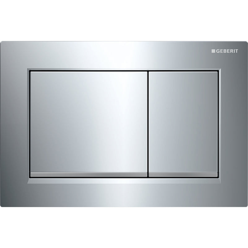 GEBERIT 115.080.KH.1 ACTUATOR PLATE OMEGA30 FOR DUAL FLUSH BRIGHT CHROME / MATT CHROME / BRIGHT CHROME