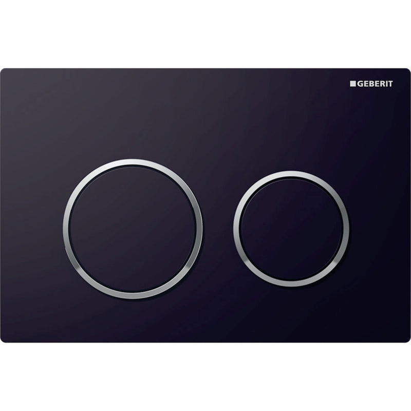 GEBERIT 115.085.KM.1 ACTUATOR PLATE OMEGA20 FOR DUAL FLUSH BLACK
