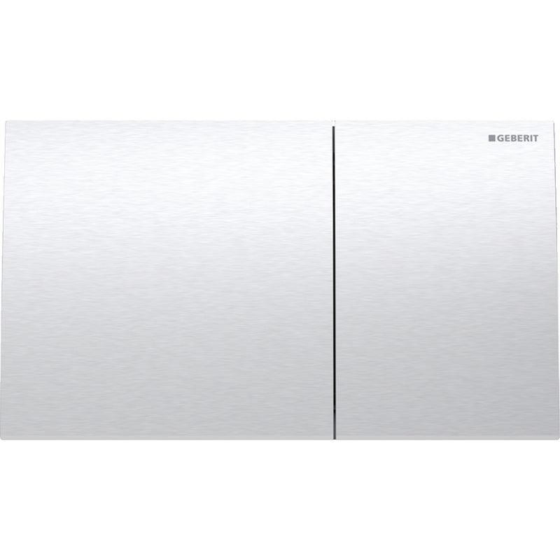 GEBERIT 115.622.FW.1 SIGMA70 ACTUATOR PLATE FOR DUAL FLUSH BRUSHED STAINLESS EASY- TO-CLEAN COATED