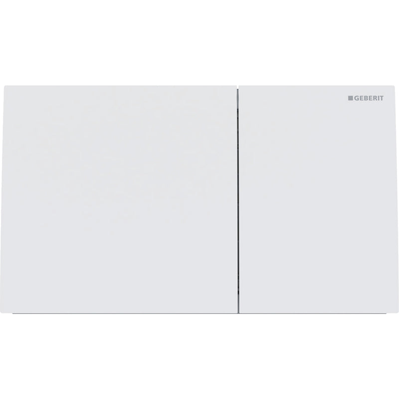 GEBERIT 115.622.JT.1 SIGMA70 ACTUATOR PLATE FOR DUAL FLUSH WHITE MATT COATED EASY- TO-CLEAN COATED