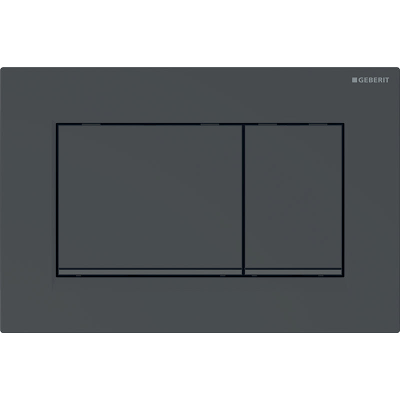 GEBERIT 115.883.DW.1 ACTUATOR PLATE SIGMA30 FOR DUAL FLUSH BLACK MATT BLACK