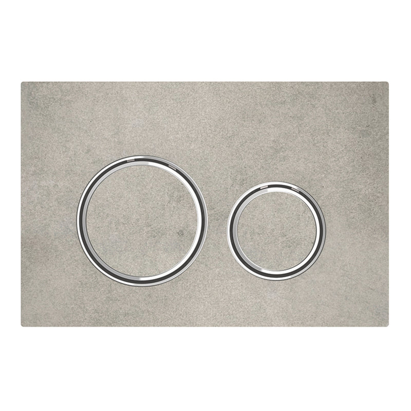 GEBERIT 115.884.JV.1 ACTUATOR PLATE SIGMA21 FOR DUAL FLUSH METAL COLOUR CHROME-PLATED CHROME-PLATED CONCRETE LOOK