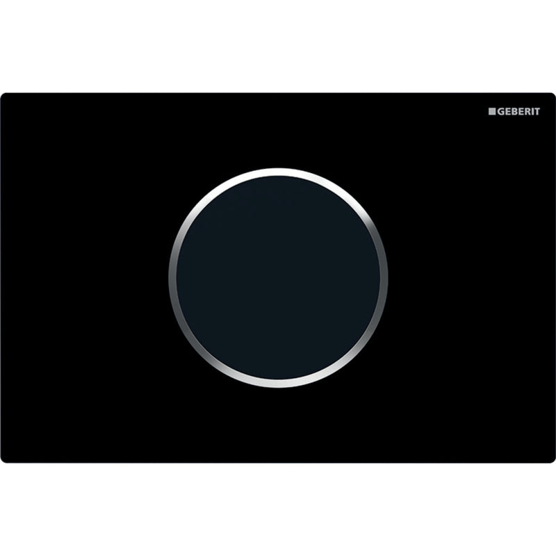 GEBERIT 115.907.KM.1 WC FLUSH CONTROL WITH DUAL FLUSH ACTUATOR PLATE SIGMA10 BLACK