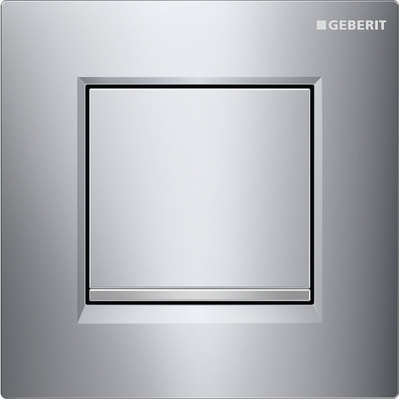 GEBERIT 116.017.KH.1 URINAL FLUSH CONTROL WITH PNEUMATIC FLUSH ACTUATION ACTUATOR PLATE TYPE 30 BRIGHT