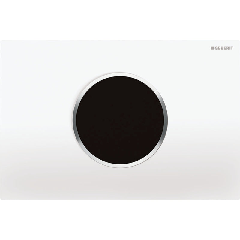 GEBERIT CR115-7KJ1 WC FLUSH CONTROL WITH DUAL FLUSH ACTUATOR PLATE SIGMA10 WHITE
