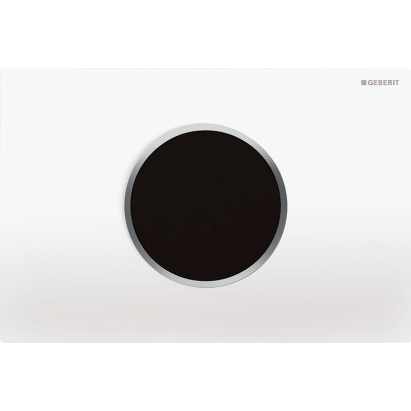 GEBERIT CR115-7KL1 WC FLUSH CONTROL WITH DUAL FLUSH ACTUATOR PLATE SIGMA10 WHITE
