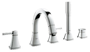GROHE 19919 Grandera Roman Tub Filler Two Handle Personalized Hand Shower Chrome