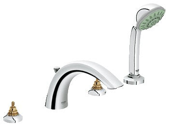 GROHE 25072 Arden 4-hole Roman Tub w Handshower