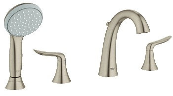 GROHE 25164 Agira 4 Hole Roman Tub Filler w Handshower