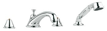 GROHE 25502 Seabury 4-Hole Roman Tub Filler wHandshower