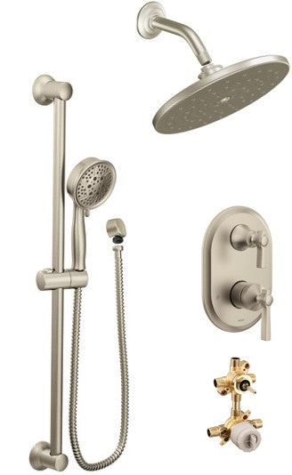 Moen Flara KIT423FL 2-way M-Core3 shower kit with built-in diverter - non Sharing