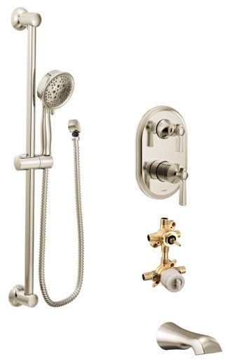Moen Flara KIT424FL 2-way M-Core3 shower kit with built-in diverter - non Sharing