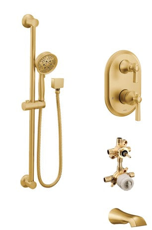 Moen Flara KIT424FL 2-way M-Core3 shower kit with built-in diverter - non Sharing