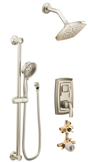 Moen Voss KIT423VS 2-way M-Core3 shower kit with built-in diverter - non Sharing