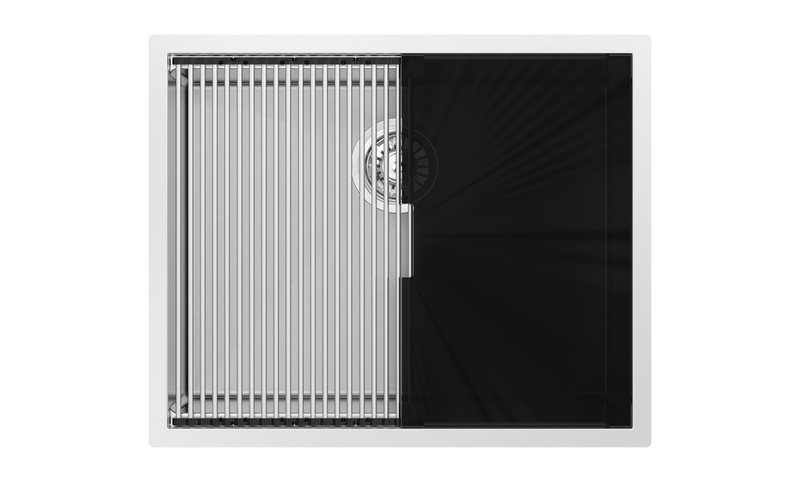 Zomodo Integrato 22" Single with glaStainless Steel cover - s and roll-out drying mat